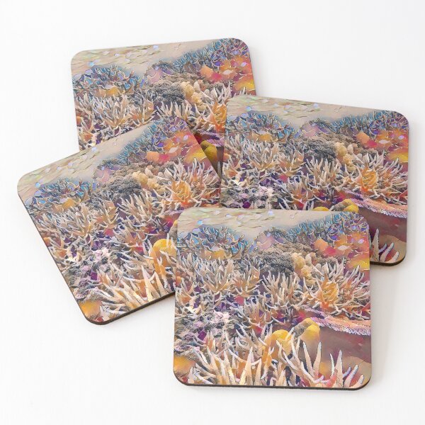Item preview, Rainbow Reef - Coral Reef Artwork from Natewa Bay, Vanua Levu, Fiji designed and sold by OceanVentures.