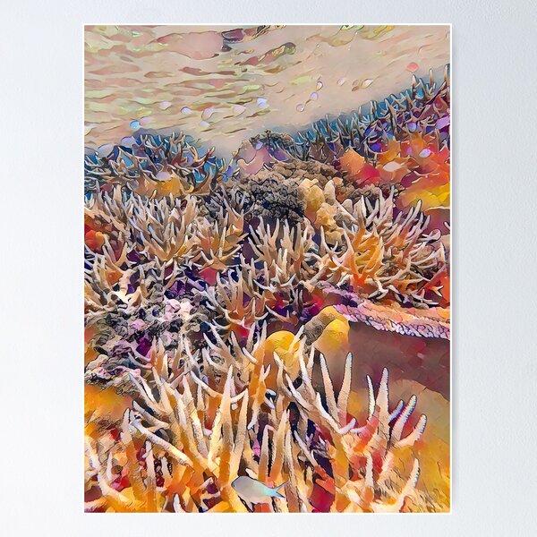 Item preview, Rainbow Reef - Coral Reef Artwork from Natewa Bay, Vanua Levu, Fiji designed and sold by OceanVentures.