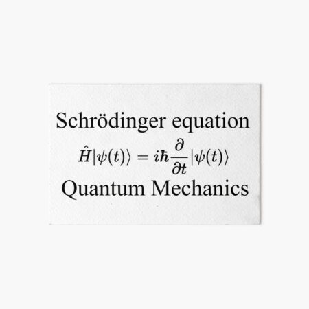 Physics, Quantum Mechanics: Schrödinger Equation - #QuantumMechanics, #SchrödingerEquation, #Quantum, #Mechanics, #Schrödinger, #Equation, #Physics Art Board Print