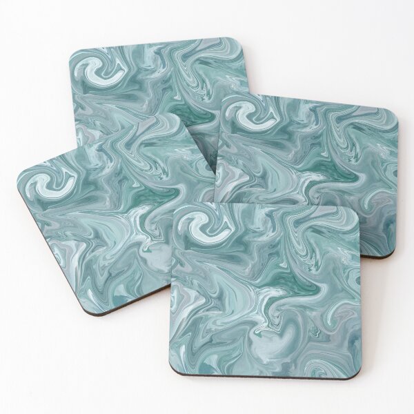 Item preview, Teal Blue Silk Marble - Digital Liquid Paint  designed and sold by GenAumonier.