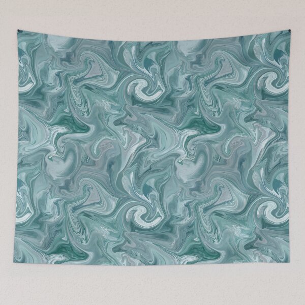 Item preview, Teal Blue Silk Marble - Digital Liquid Paint  designed and sold by GenAumonier.