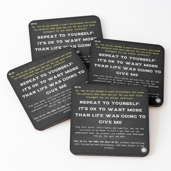 Item preview, Day 43 of the year: Repeat to yourself: it's ok to want more than life was going to give me designed and sold by BuddyBoots.