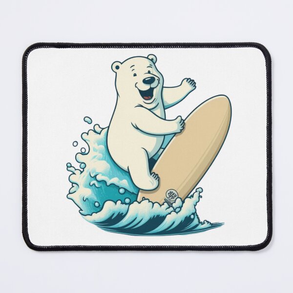Item preview, Surfing polar bear designed and sold by livamedesign.