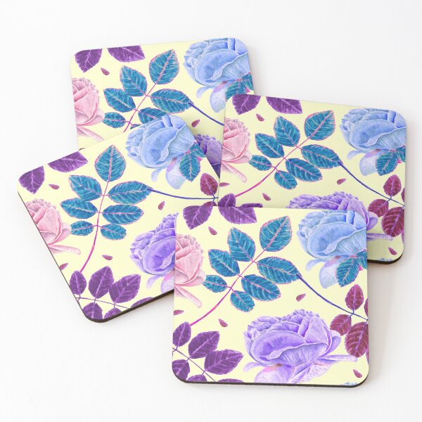 Item preview, Roses & Leaves Pattern designed and sold by BirdsNatureArt.