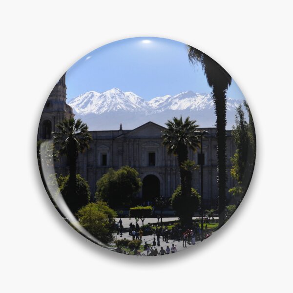 Item preview, The Central Square of Arequipa under the gaze of the Snow-capped Peaks designed and sold by franck380.