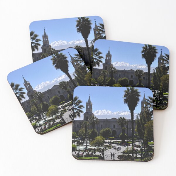 Item preview, The Central Square of Arequipa under the gaze of the Snow-capped Peaks designed and sold by franck380.