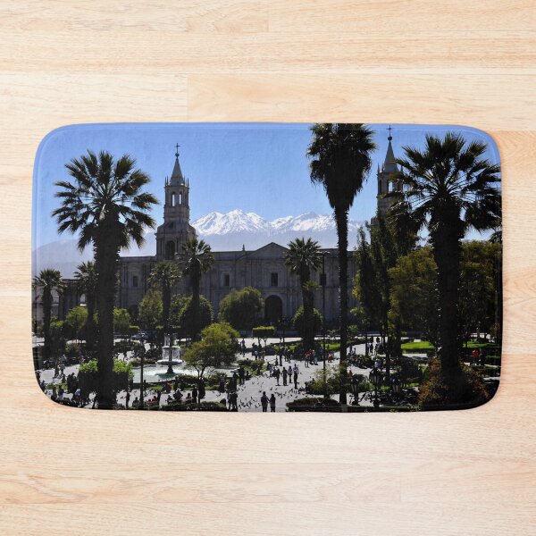 Item preview, The Central Square of Arequipa under the gaze of the Snow-capped Peaks designed and sold by franck380.