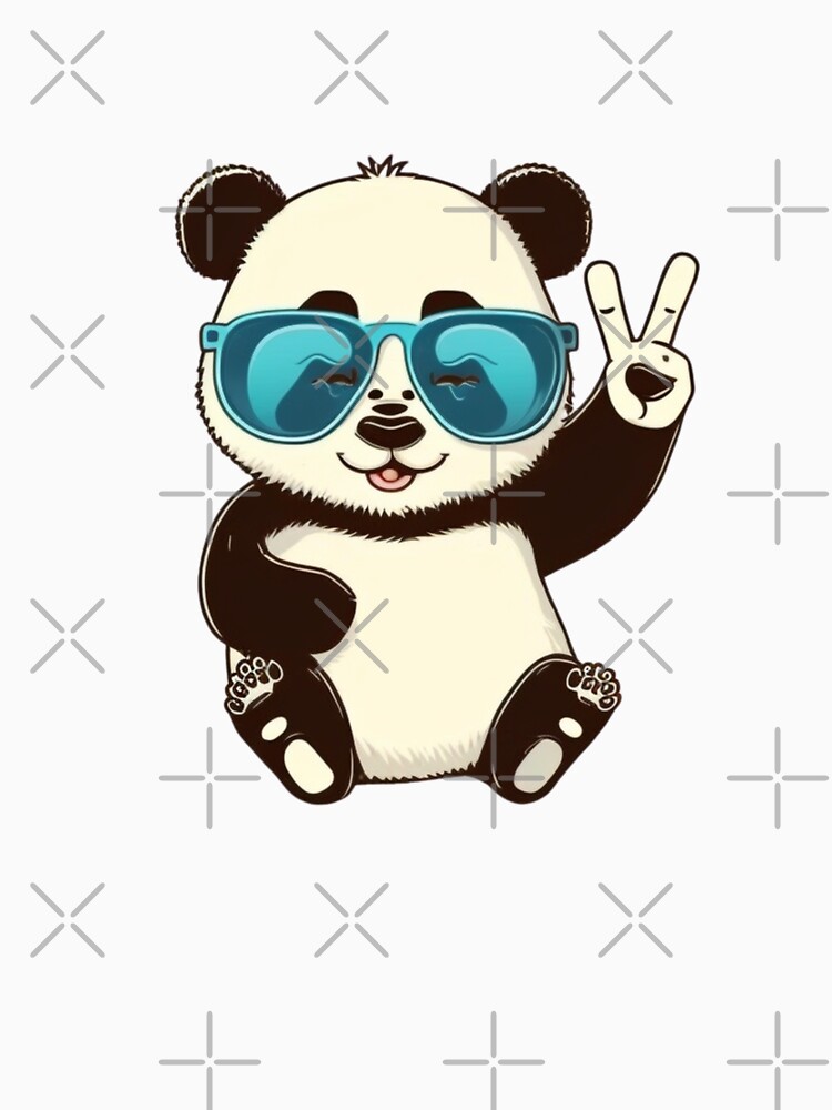 Panda With Glasses Magnet for Sale by jeanmbart