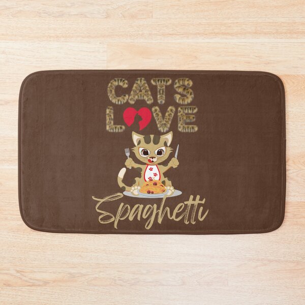 Item preview, Cat Eating Spaghetti, Cats Love Spaghetti designed and sold by emoney14.