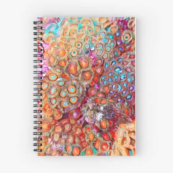 Item preview, Red, Orange, and Blue Pastel Zoa - Coral Reef Zoanthids from Fiji designed and sold by OceanVentures.