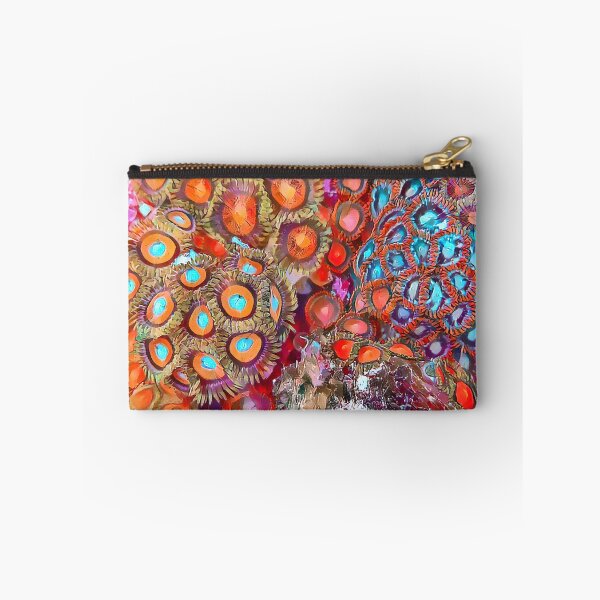Item preview, Red, Orange, and Blue Pastel Zoa - Coral Reef Zoanthids from Fiji designed and sold by OceanVentures.