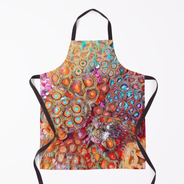Item preview, Red, Orange, and Blue Pastel Zoa - Coral Reef Zoanthids from Fiji designed and sold by OceanVentures.