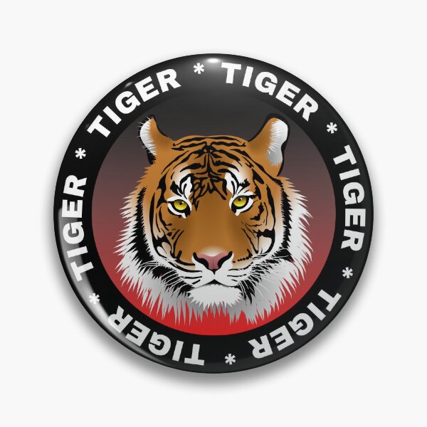 Item preview, Circular Design with TIGER in middle and Tiger on outside designed and sold by RascalsDesigns.