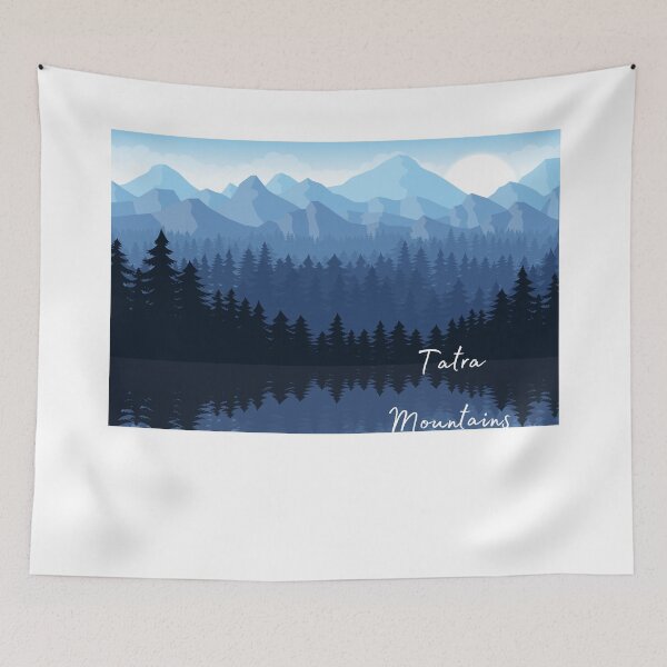 Item preview, Lake in the Tatra Mountains, Blue designed and sold by steelskydesigns.