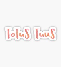 Totus Tuus Watercolor Sticker