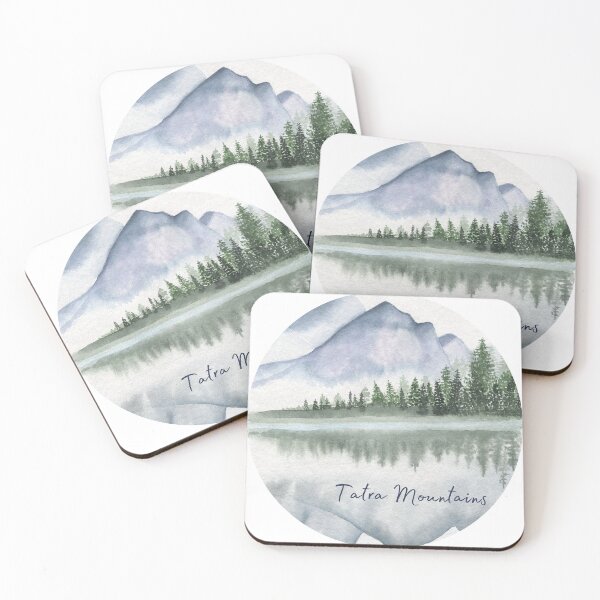 Item preview, Zakopane Tatra Mountains Lake View Water Color designed and sold by steelskydesigns.