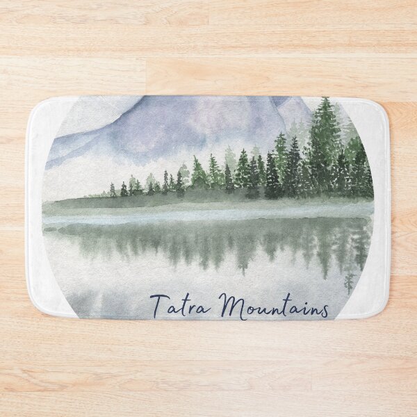 Item preview, Zakopane Tatra Mountains Lake View Water Color designed and sold by steelskydesigns.