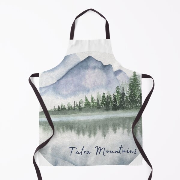 Item preview, Zakopane Tatra Mountains Lake View Water Color designed and sold by steelskydesigns.