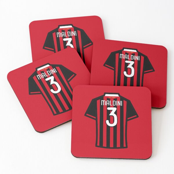 Item preview, Maldini #3 ACM Red Black 09/10 Farewell Football Jersey  designed and sold by Millustgfx.