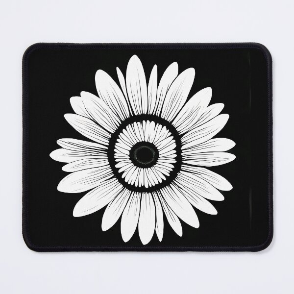 Item preview, Black and White Daisy Flower Design designed and sold by LeoLabs.