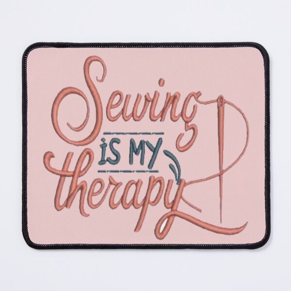 Item preview, Sewing is My Therapy Embroidery Style designed and sold by Past-Midnight.