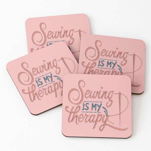 Item preview, Sewing is My Therapy Embroidery Style designed and sold by Past-Midnight.