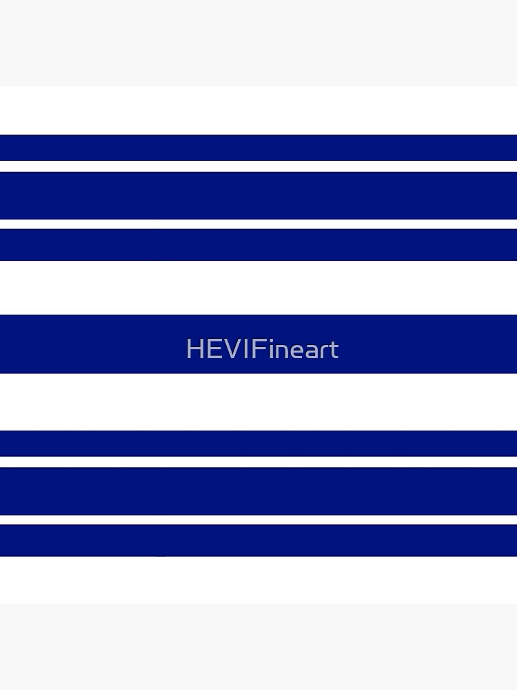 Navy blue and white stripe pattern by HEVIFineart