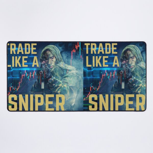 Item preview, TRADE LIKE A SNIPER GOLD WRITING designed and sold by tradeculture143.