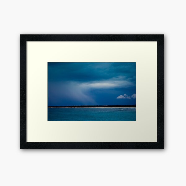 Blue Storm Framed Art Print