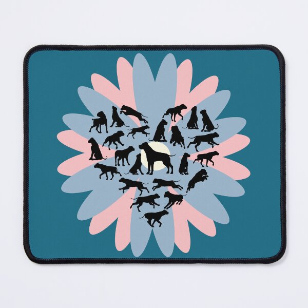 Item preview, beagle dog heart silhouette on flower designed and sold by MerryCrown.