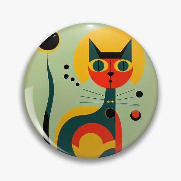 Item preview, Mid Century Cat 5 Abstract Art Print Painting Wall Decor designed and sold by winterkitty88.