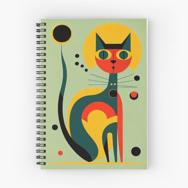Item preview, Mid Century Cat 5 Abstract Art Print Painting Wall Decor designed and sold by winterkitty88.