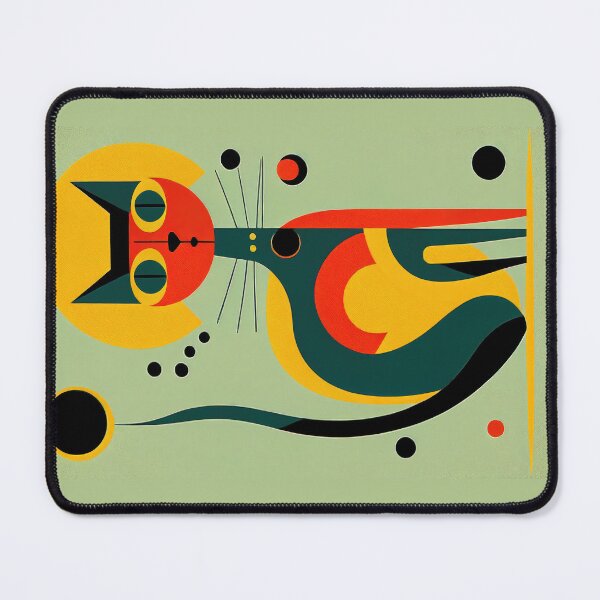 Item preview, Mid Century Cat 5 Abstract Art Print Painting Wall Decor designed and sold by winterkitty88.