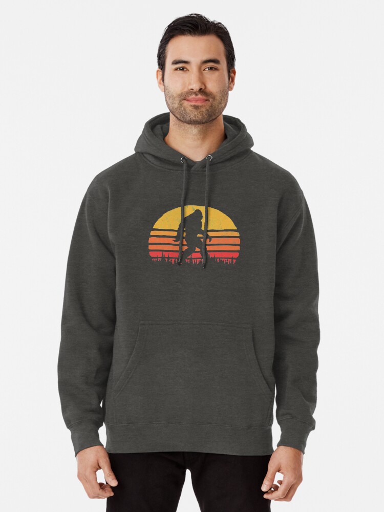 Retro Bigfoot Silhouette Sun T-Shirt - Believe!