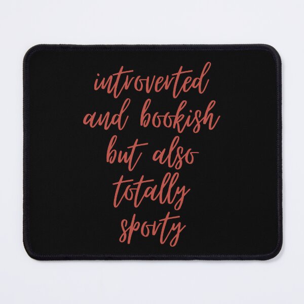 Item preview, introverted and bookish but also totally sporty designed and sold by venomouspixie.