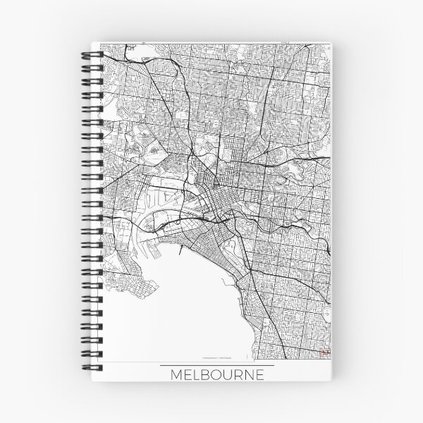 Item preview, Melbourne Map Minimal designed and sold by HubertRoguski.