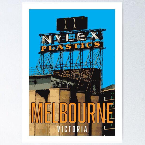 Item preview, Nylex Clock Melbourne designed and sold by GreatSthrn.