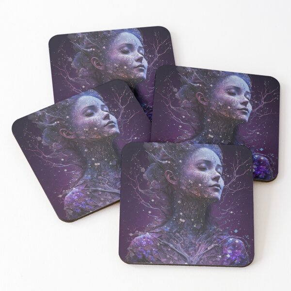 Item preview, Purple Cosmic Druid designed and sold by kaileena-ai.
