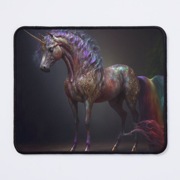 Item preview, Gold Encrusted Colorful Iridescent Lavender Magical Unicorn (Equine) designed and sold by Dragonstrom.