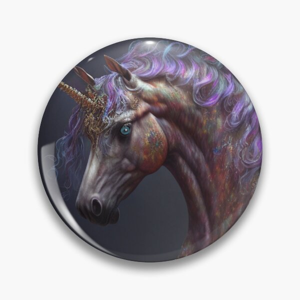 Item preview, Gold Encrusted Colorful Iridescent Lavender Magical Unicorn (Equine) designed and sold by Dragonstrom.