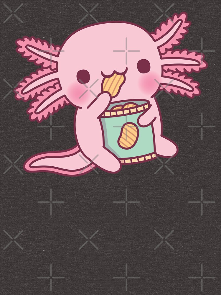 Funny Snaxolotl Axolotl Munching On Potato Chips Photographic Print for  Sale by rustydoodle