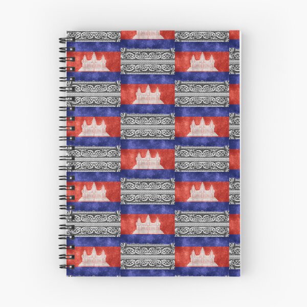 Item preview, Gray Bandana Cambodia Flag - Cool Apparel designed and sold by DeeSignTShirts.