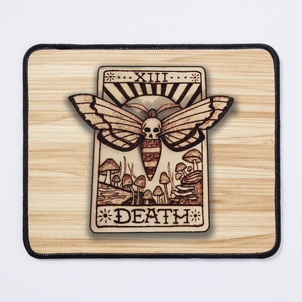 Item preview, Death Wood Burned Tarot Card designed and sold by talesanura.