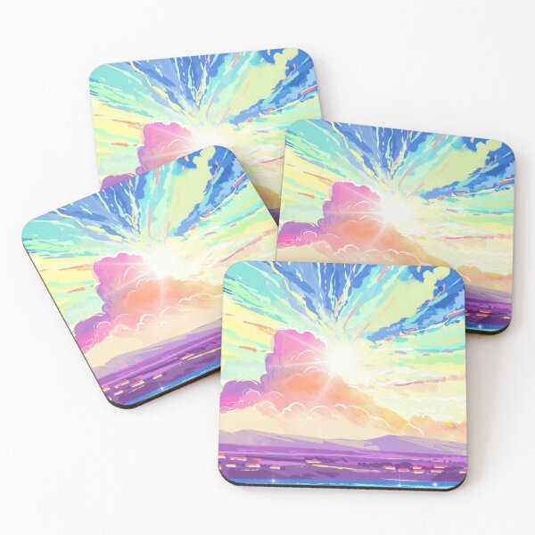 Item preview, Colorful sky cloudy illustration 01 designed and sold by UnaWu533.