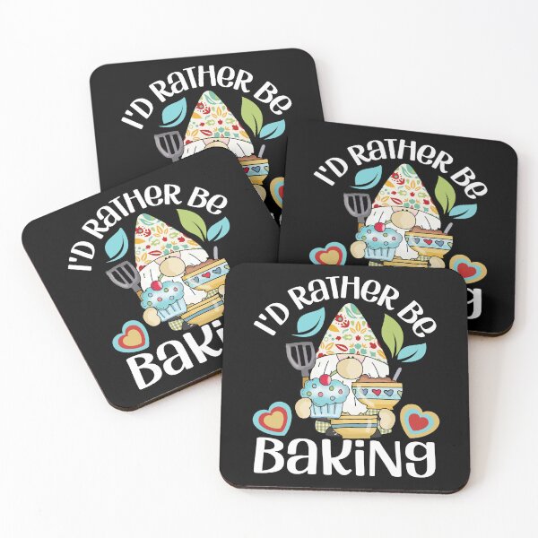 Item preview, I'd rather be baking - cute baking gnome designed and sold by EvergreenWhimsy.