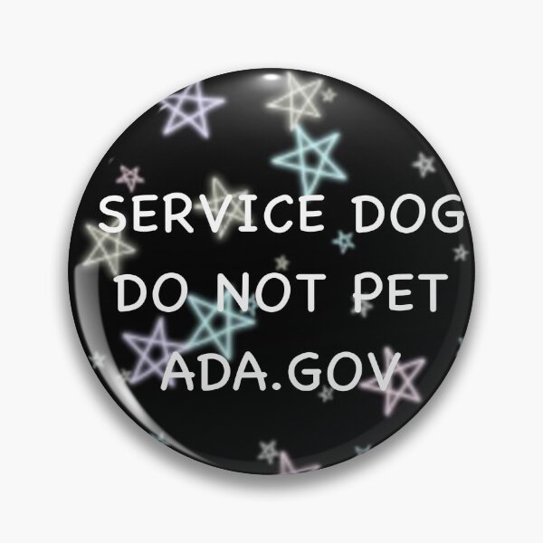 Item preview, Service Dog Bandanna, Pin, And Drawstring Bag designed and sold by Horsequeenozie.