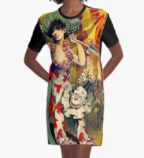 ZIRKUS: Zirkus-Werbungs-Druck der Weinlese-1890 T-Shirt Kleid