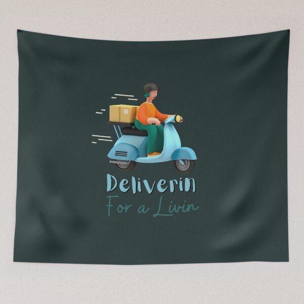 Item preview, Deliverin For A Livin - Delivery driver career 3D, for a delivery driver, for a courier. designed and sold by Wentoo.