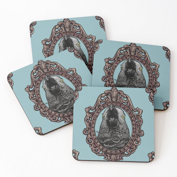 Item preview, Bird Cameo: African Grey Parrot designed and sold by FreyStrandDraws.
