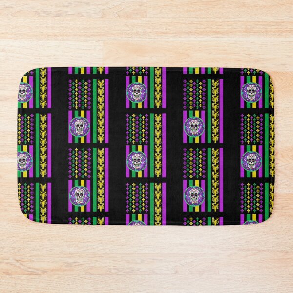 Item preview, Mardi Gras With My Gnomies Flag  designed and sold by WoodburyLake.